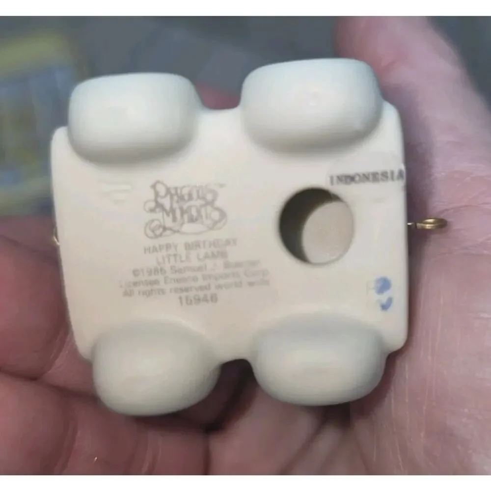 Vtg 1985 Precious Moments Lamb Enesco Train #1 “Happy Birthday Little Lamb”